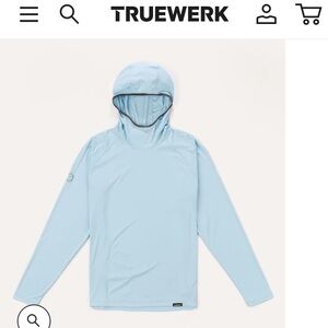 Truewerk Ice Blue B1 Sun Hoodie LS Sunshirt